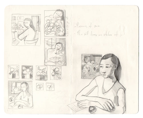 Meals I Remember, Sketchbook study