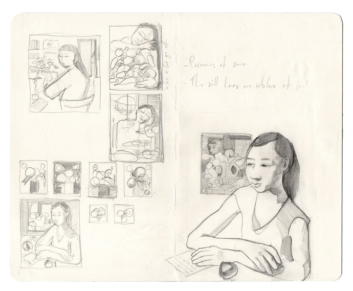 Meals I Remember, Sketchbook study