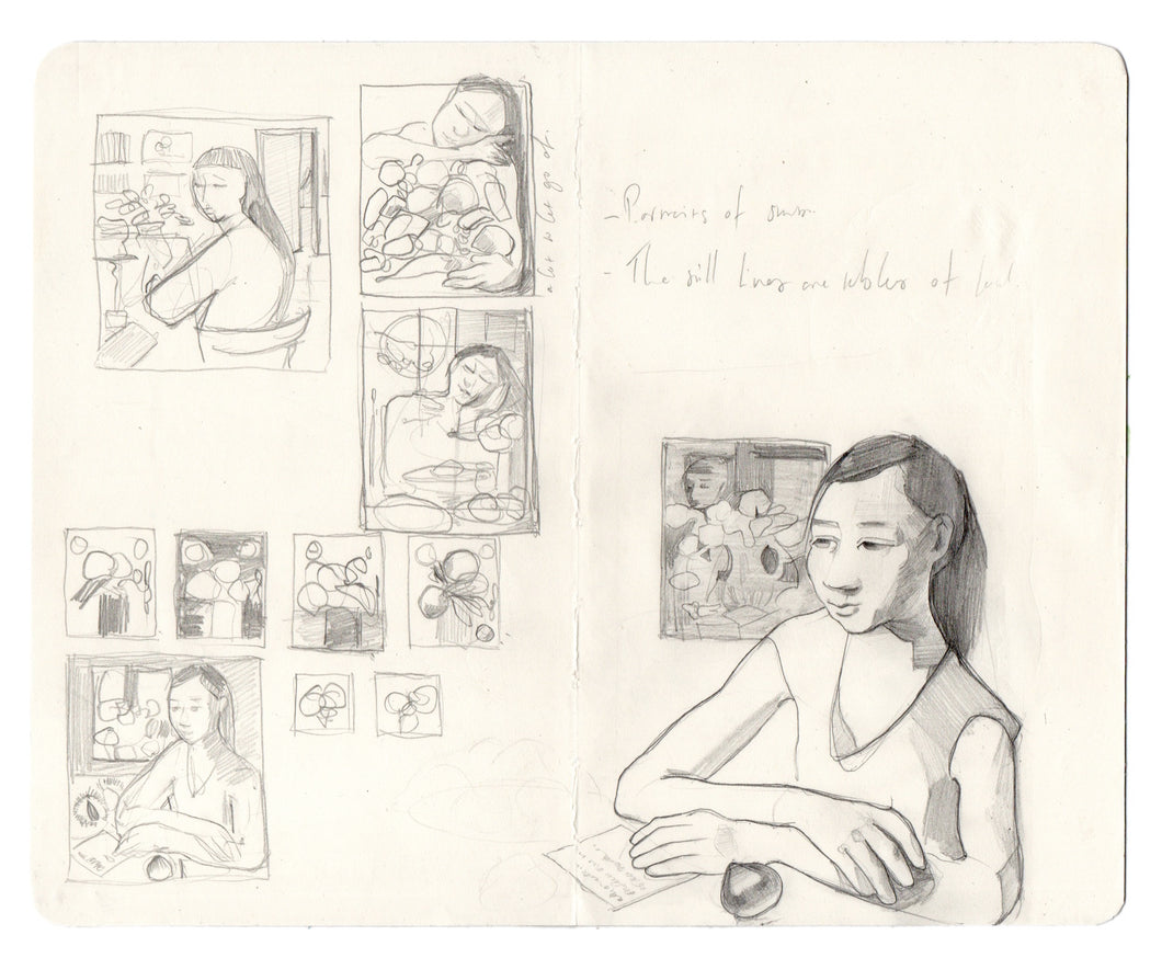 Meals I Remember, Sketchbook study