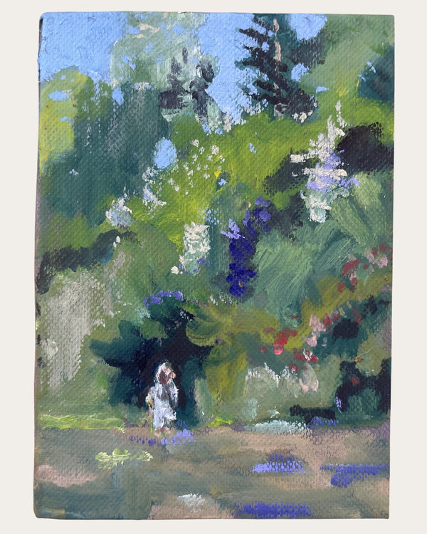 Little child, big trees