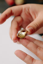 Load image into Gallery viewer, Ritual Lover’s Eye Ring (Silver with light Gold Vermeil)