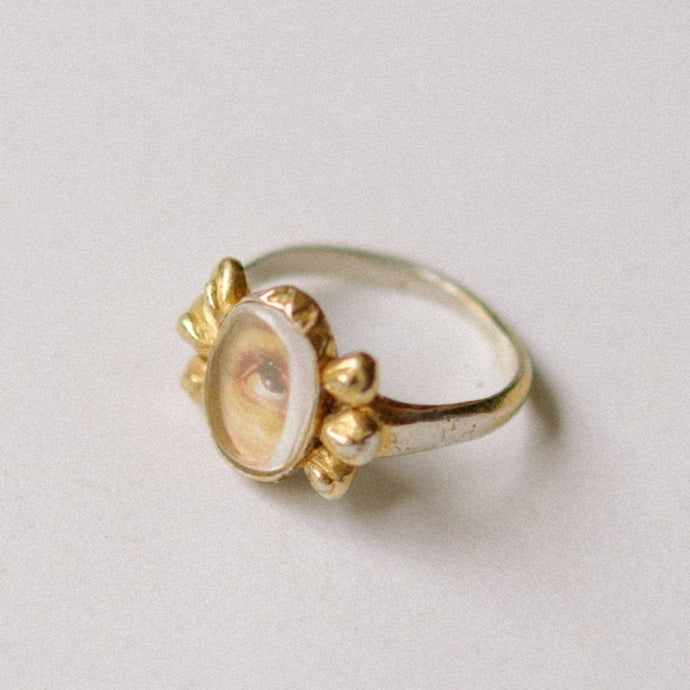 Valerie Lover’s Eye Ring (Silver with light Gold Vermeil)