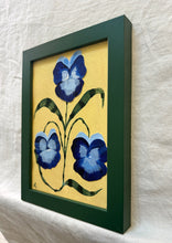 Load image into Gallery viewer, Pansy Tree on Yellow (Framed)