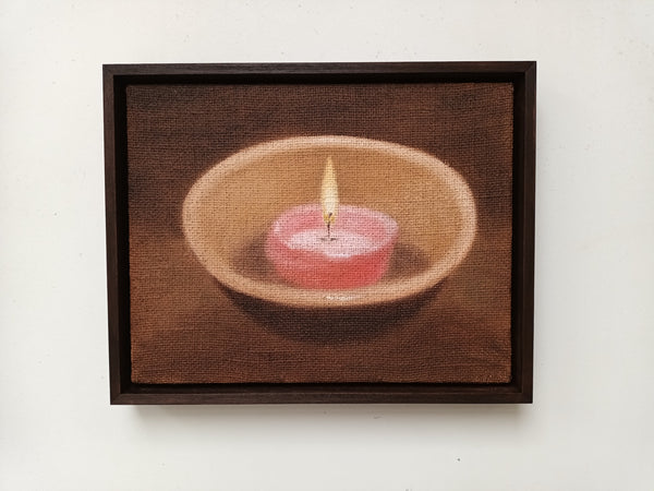 Pink candle (Framed)