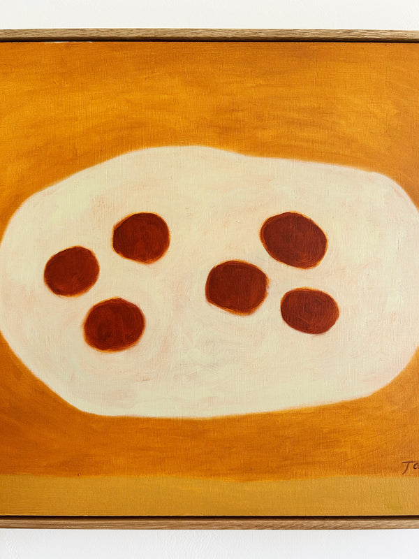 Plums on Plate (Framed)