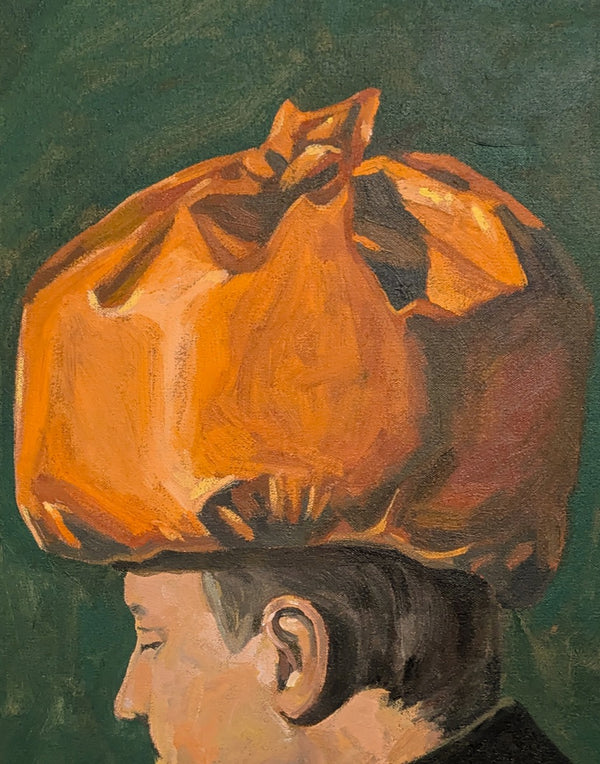 Profile in Olive and Orange