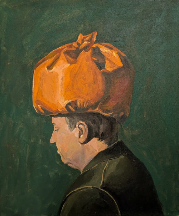 Profile in Olive and Orange