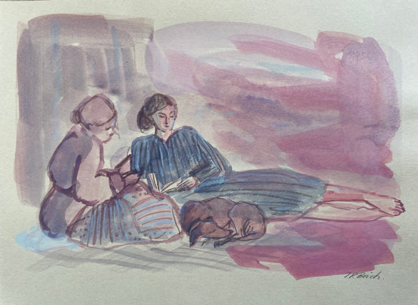Reading by the fire