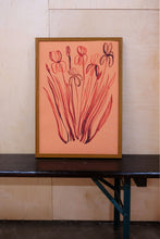 Load image into Gallery viewer, Irises on Rust Print