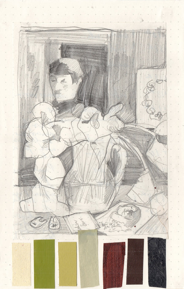 Rest a While before Passing Through, Sketchbook Study