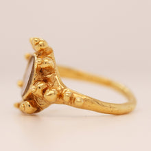 Load image into Gallery viewer, Ritual Lover’s Eye Ring (Silver with light Gold Vermeil)