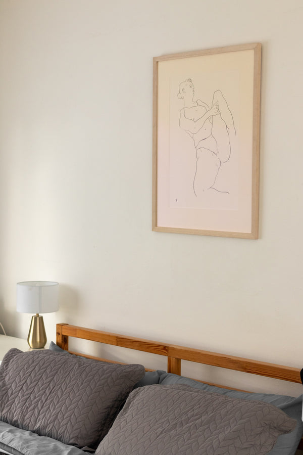 S.F., Leg raised (Sasha) (Framed)