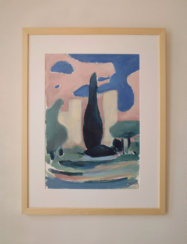 She is a secret garden (Lithica) (Framed)
