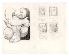 Load image into Gallery viewer, Sleeping Rock, Sketchbook study (Framed)