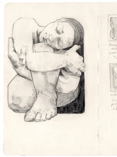 Load image into Gallery viewer, Sleeping Rock, Sketchbook study (Framed)