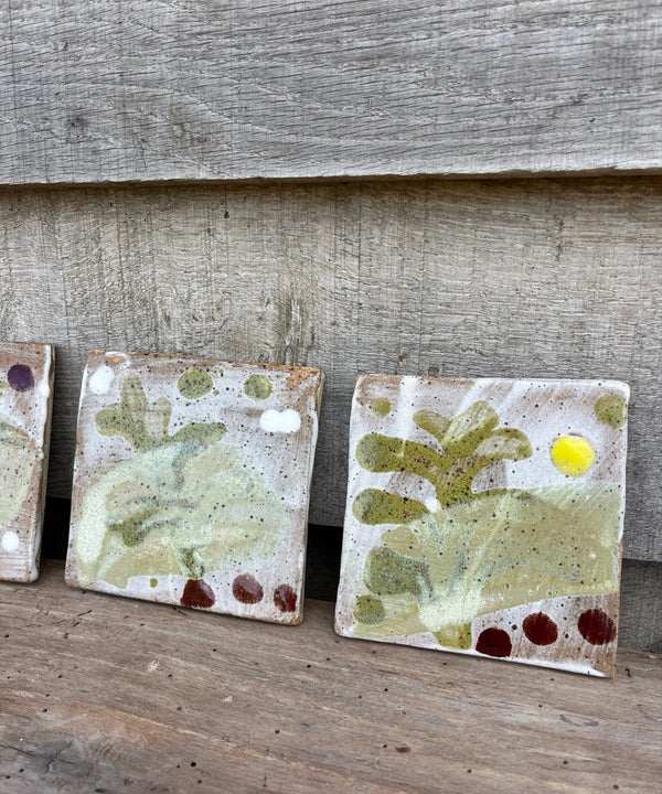 Fern Glazed Tile III