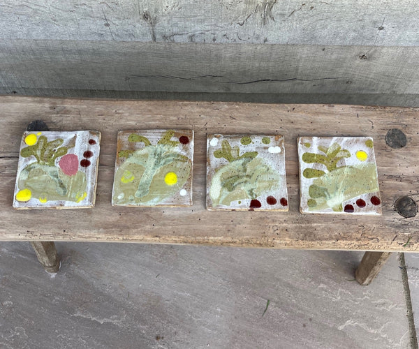 Fern Glazed Tile III
