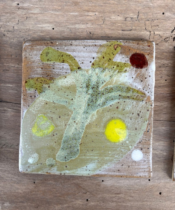 Fern Glazed Tile II