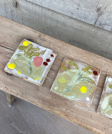 Fern Glazed Tile II