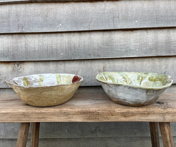 Green Splattered Bowl