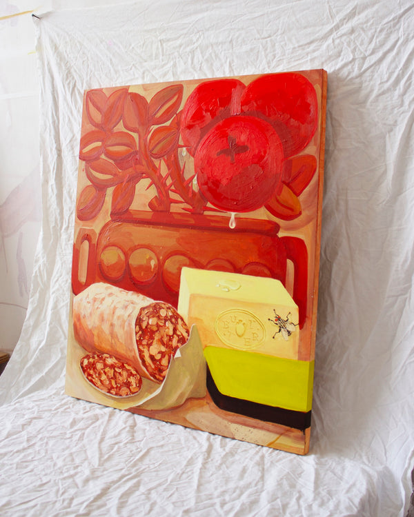 Still Life with Oranges, Meat and Butter