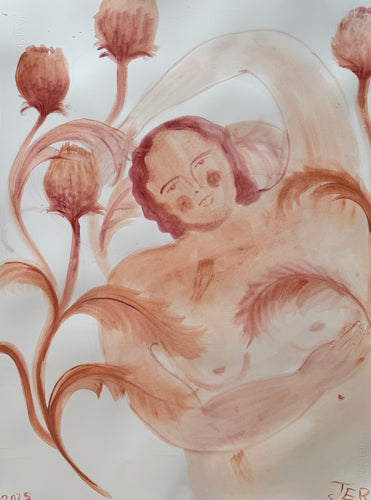 Terra nymph amongst artichokes