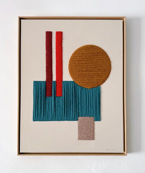 Textile Geometries I (Framed)