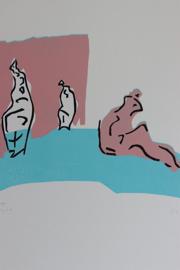 Three Figures Reclining (Print)