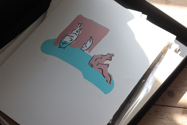Three Figures Reclining (Print)