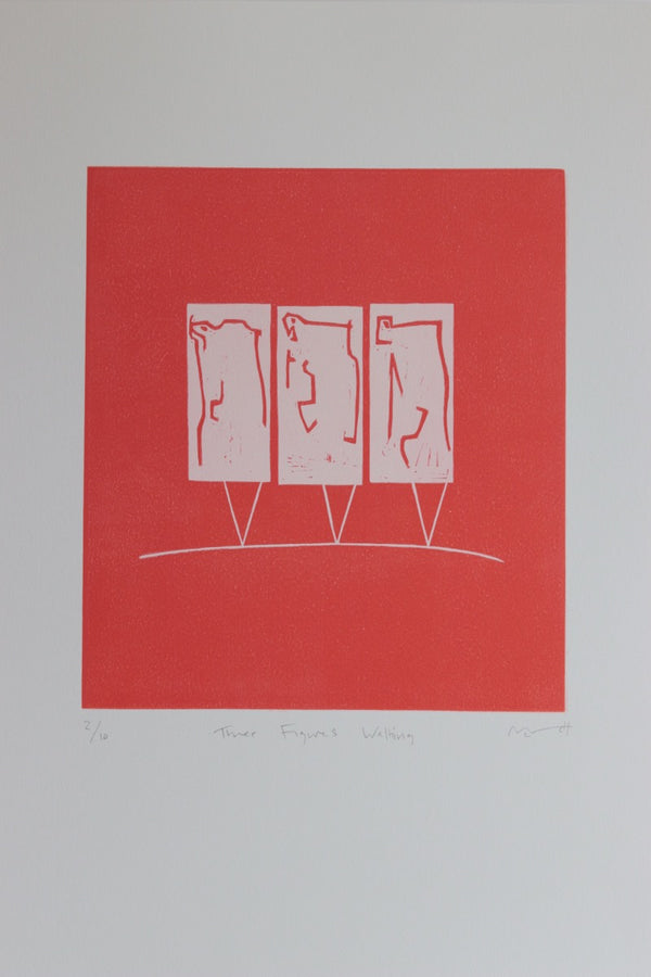Three Figures Walking (Print)
