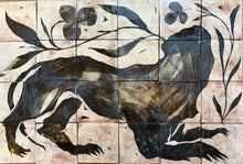 Load image into Gallery viewer, Translating Instinct Tile Painting (Framed)