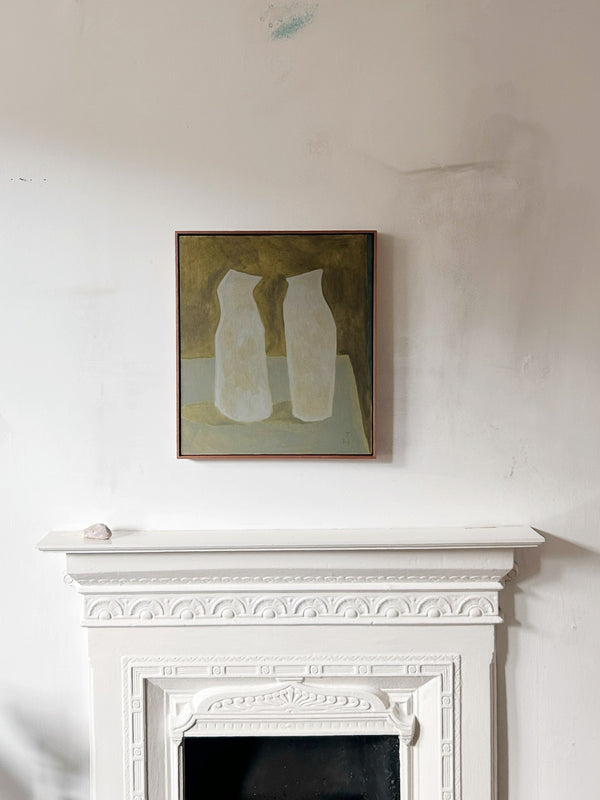 Two Tall Vase (Framed)