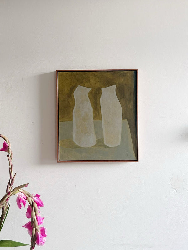 Two Tall Vase (Framed)