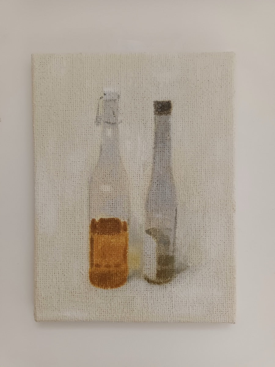 Two bottles (oil and vinegar)