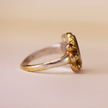 Load image into Gallery viewer, Valerie Lover’s Eye Ring (Silver with light Gold Vermeil)