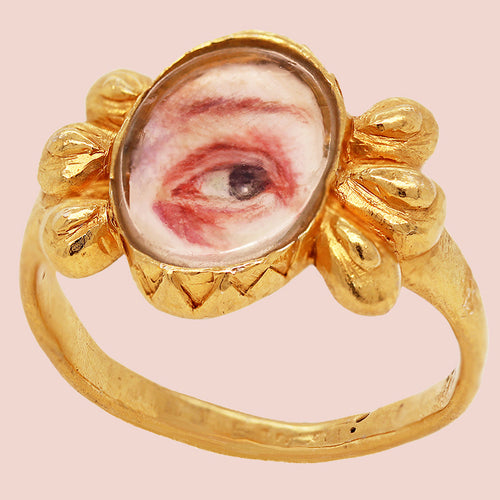 (9ct Gold Set) The Valerie Lover's Eye Ring