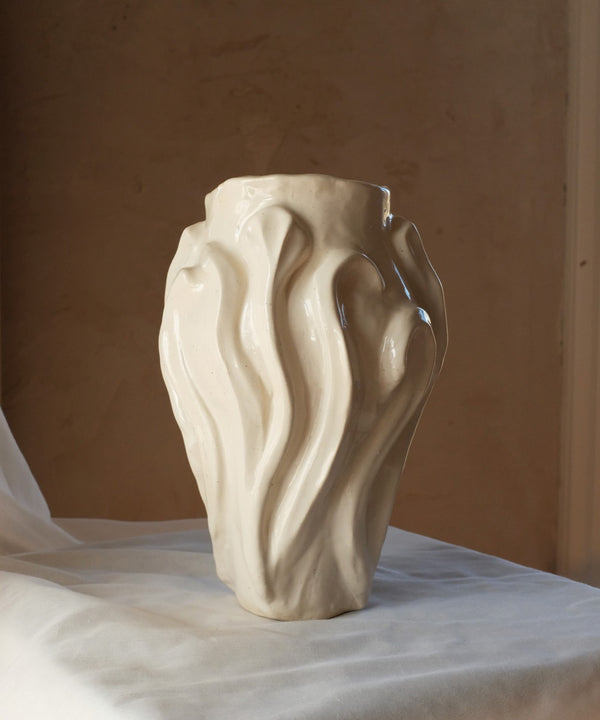 Relief Vase - Ivory