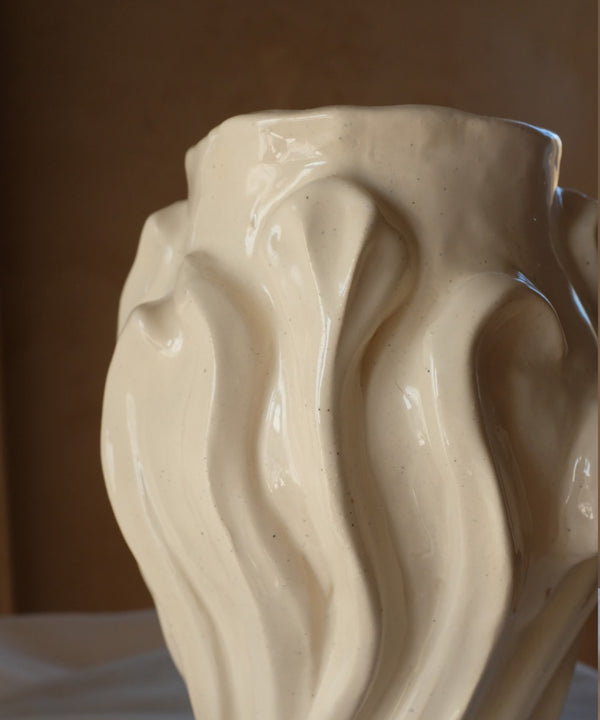 Relief Vase - Ivory