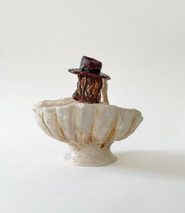 Smoking Venus Candlestick and Ash Tray