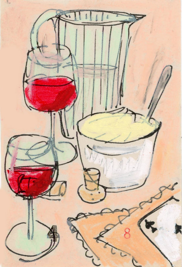 Vino Rosso E Crema (Framed)