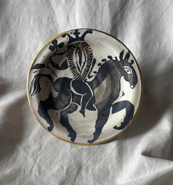 Vulva on horseback