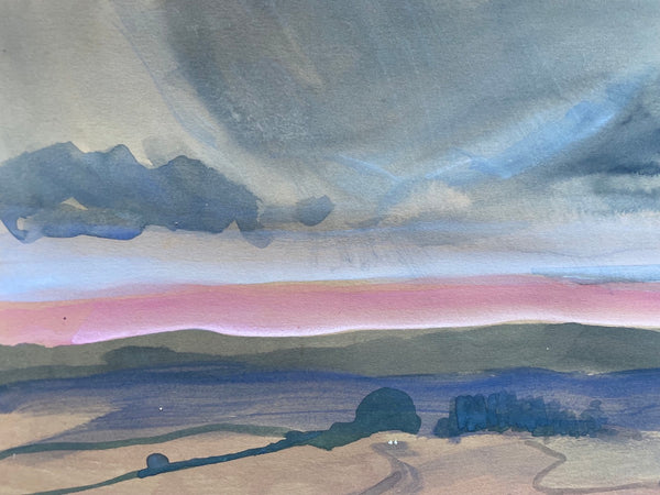 Watching the sunset behind Dartmoor