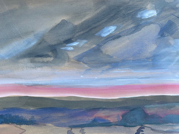Watching the sunset behind Dartmoor