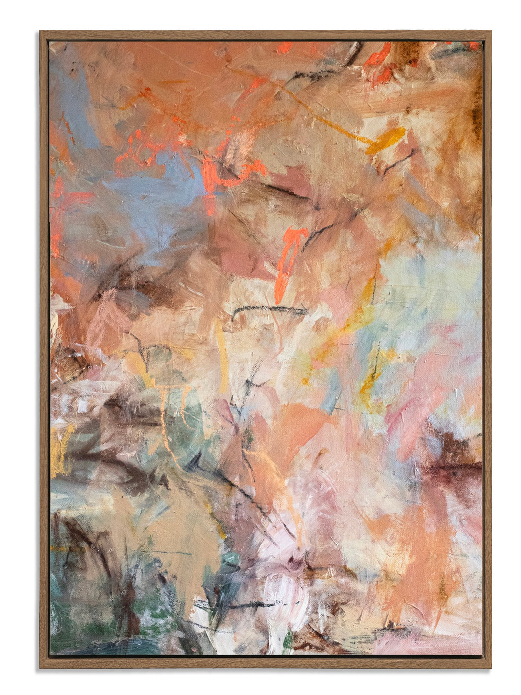 Where land pauses (Framed)