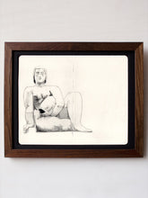 Load image into Gallery viewer, Woman and Fish After Dobson, Sketchbook study