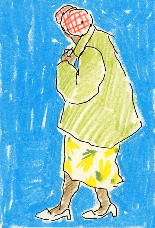 Yellow Floral Skirt (Framed)