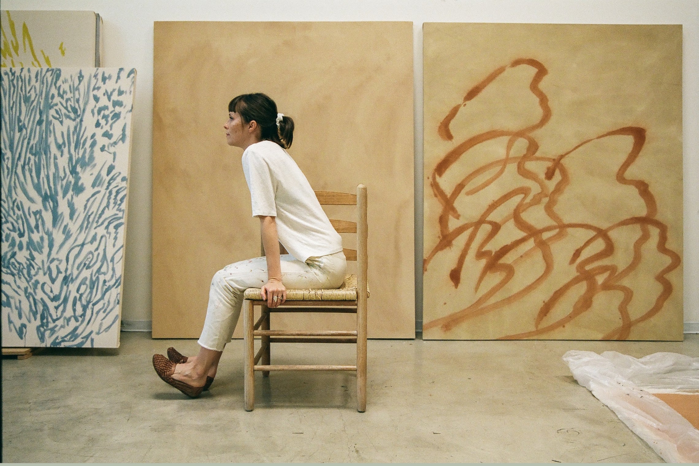 Main banner for Alina Welch, using natural tones derived from earth pigment for Partnership Editions.