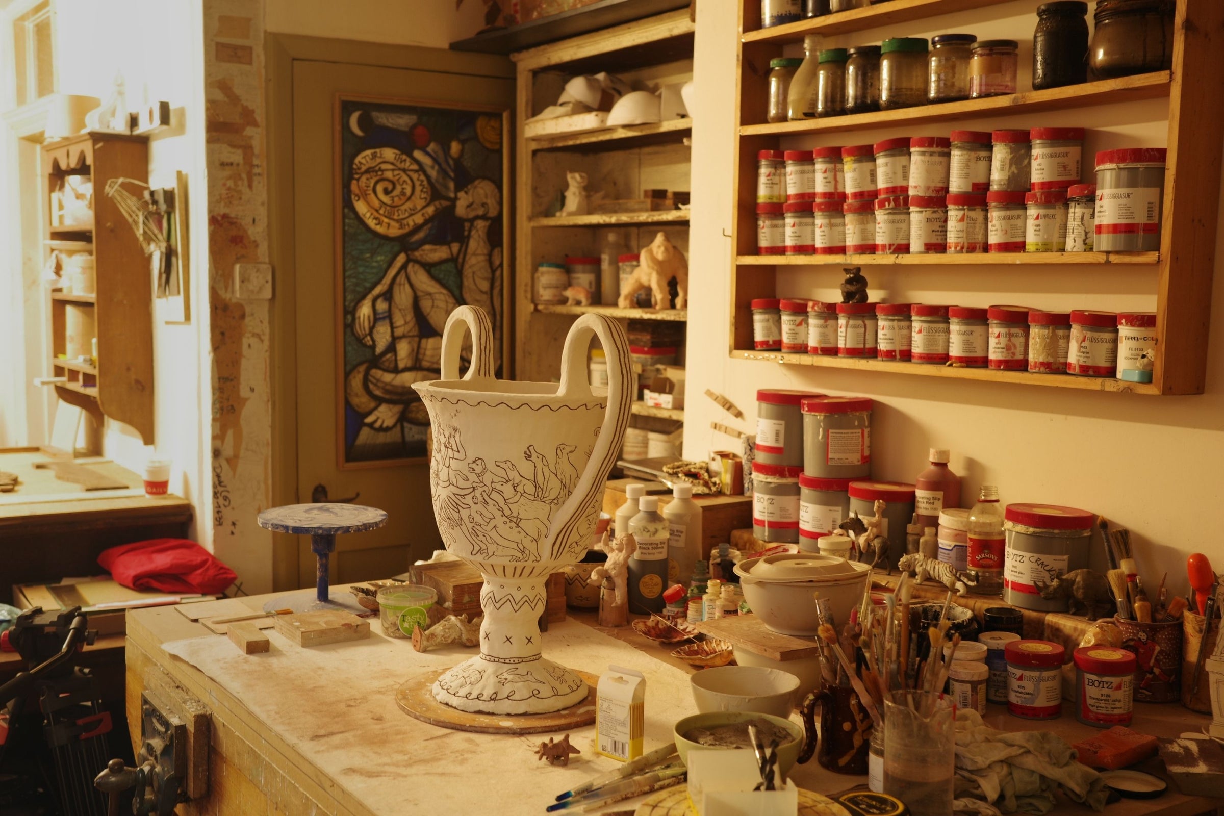 Main banner for Amata Benedict, artistic duo transforming pre-existing things into art for Partnership Editions.