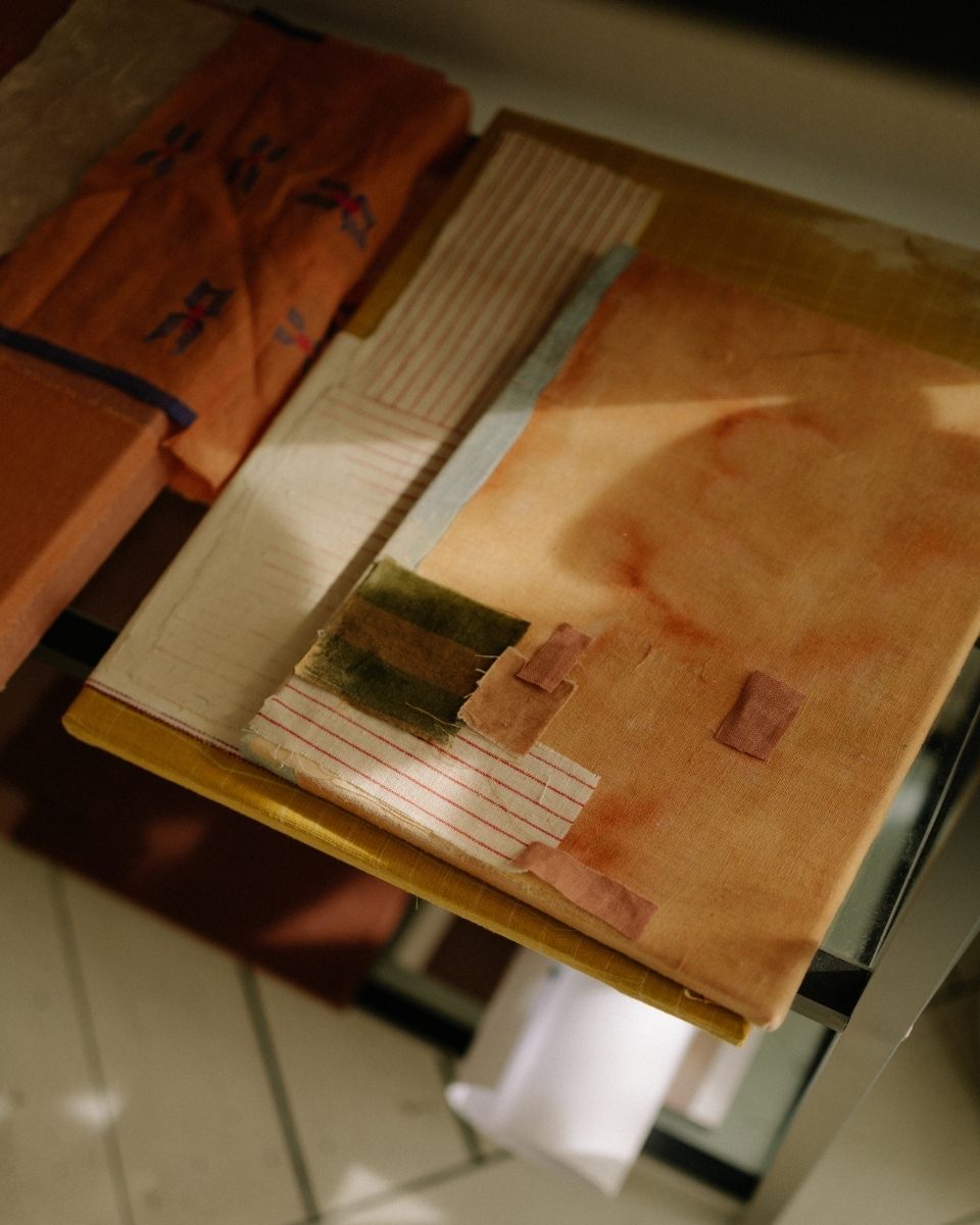 Close-up shot of the artistic assembly process in Ann-Marie Williamson’s studio for Partnership Editions.
