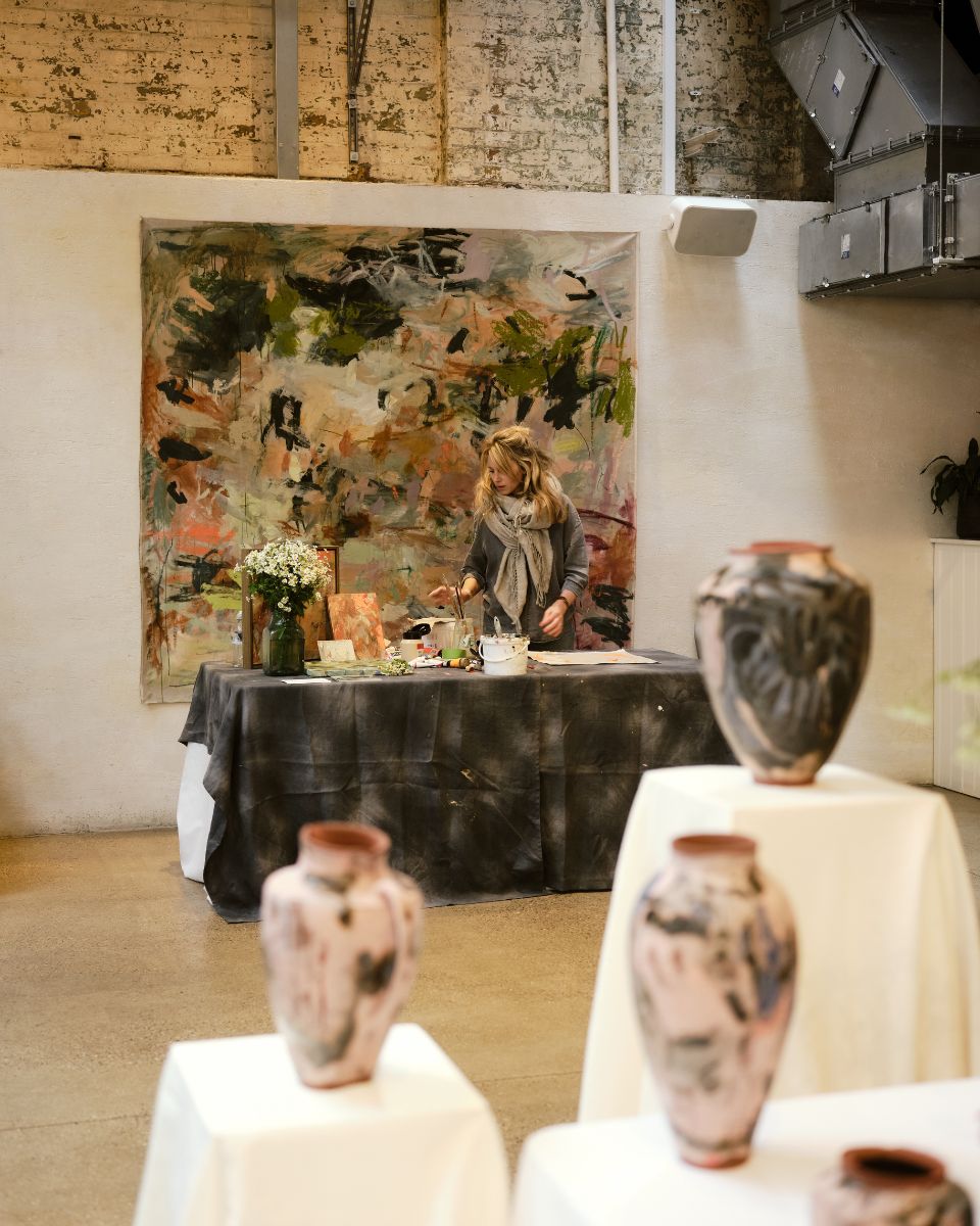 Original artwork by Bethany Holmes on display for The Artists' Studio exhibition curated by Partnership Editions.